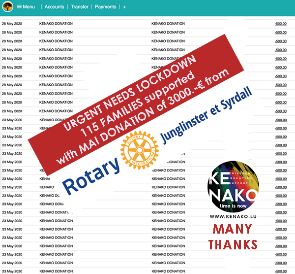 KeNako Rotary Club Donation